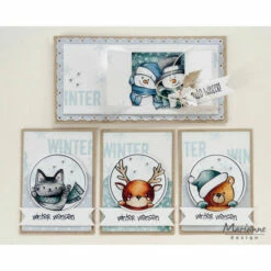 Marianne Design Clear Stamp & Die Set - ATC Set