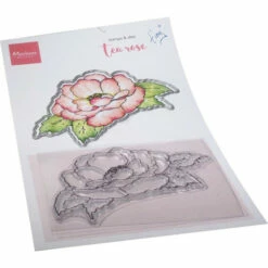 Marianne Design Tiny's Flowers - Tea Rose Stamp & Die Set