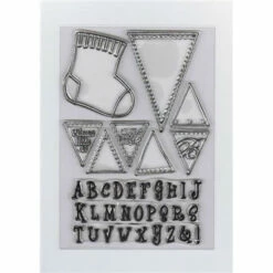 Marianne Design Clear Stamp - Baby Sock & Alphabet