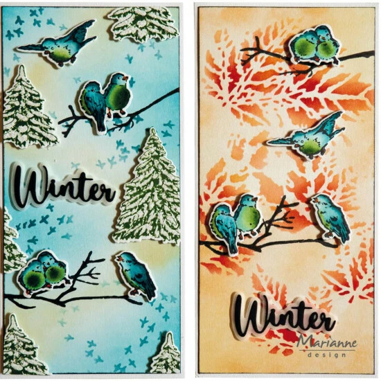 Marianne Design Stamp & Die Set - Tiny's Birds - Image 2