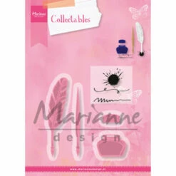 Marianne Design Collectables Die & Stamp Set - Quill Pen And Ink