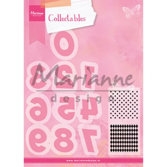 Marianne Design Collectables Dies & Stamp Set - Party Numbers