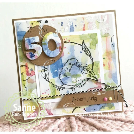 Marianne Design Collectables Dies & Stamp Set - Party Numbers - Image 2