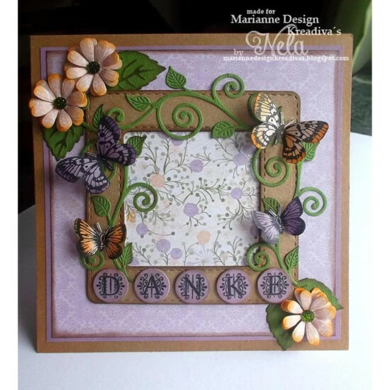 Marianne Design Collectables Die Set- Vintage Alphabet Die & Stamp Set - Image 2