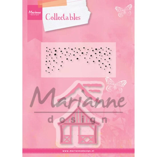 Marianne Design Collectables Dies & Stamp Set - Xmas Village Chalet