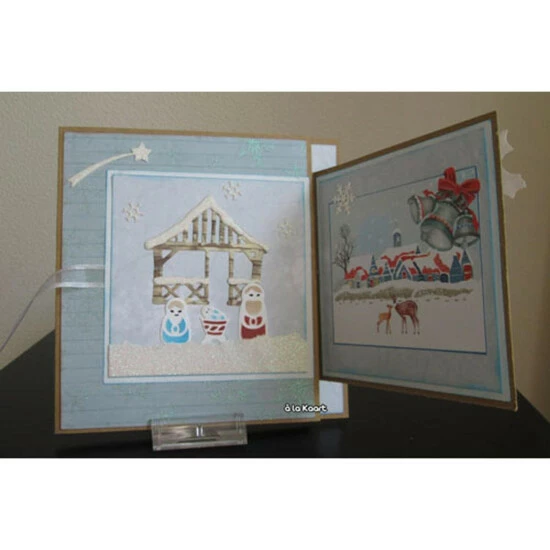 Marianne Design Collectables Dies & Stamp Set - Xmas Village Chalet - Image 4