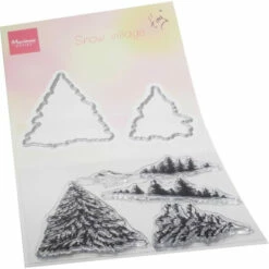 Marianne Design Tiny's Snow Village Stamp & Die Set