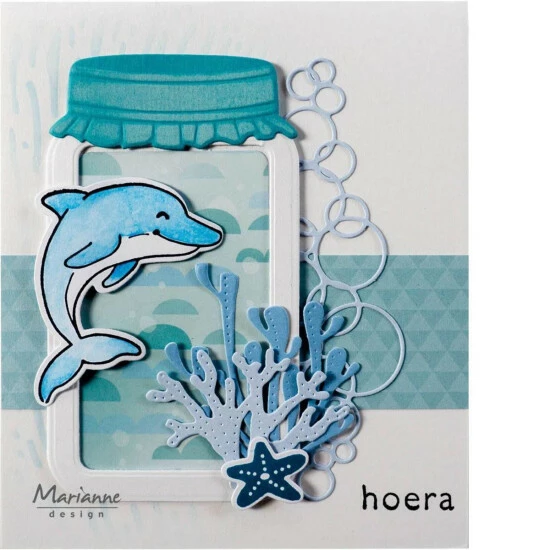 Marianne Design Stamp & Die Set - Eline's Animals - In The Sea - Image 2