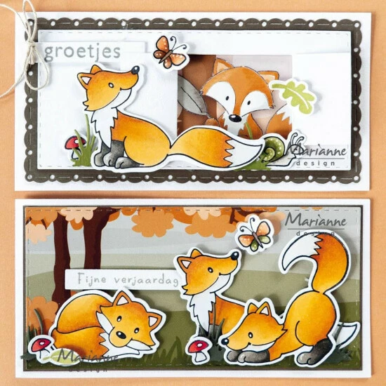 Marianne Design Stamp & Die Set - Eline's Fox - Image 3
