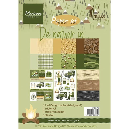 Marianne Design A5 Paper Set - In Nature By Marleen