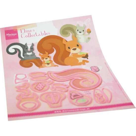 Marianne Design Collectables Die - Eline's Squirrel And Skunk