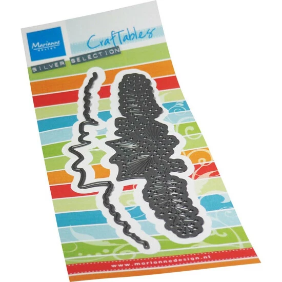 Hunkydory Marianne Design Craftables Die - Stitching Border Pine Twigs