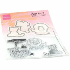 Marianne Design Eline's Animals - Big Cats Die & Stamp Set