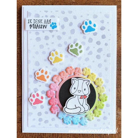 Marianne Design Clear Stamp & Die Set - Paws - Image 3